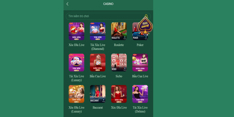 Kho game DG casino phong phú đáp ứng nhu cầu đa dạng khách hàng